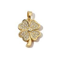 Watermelon Pendant | Lucky Four Leaf Clover Star Charm