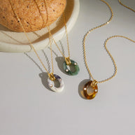 Original Resin Necklace | 18K Gold Plated Fade-Resistant