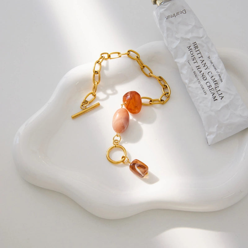 Designer OT-Lock Bracelet | Colorful Resin Bead Jewelry