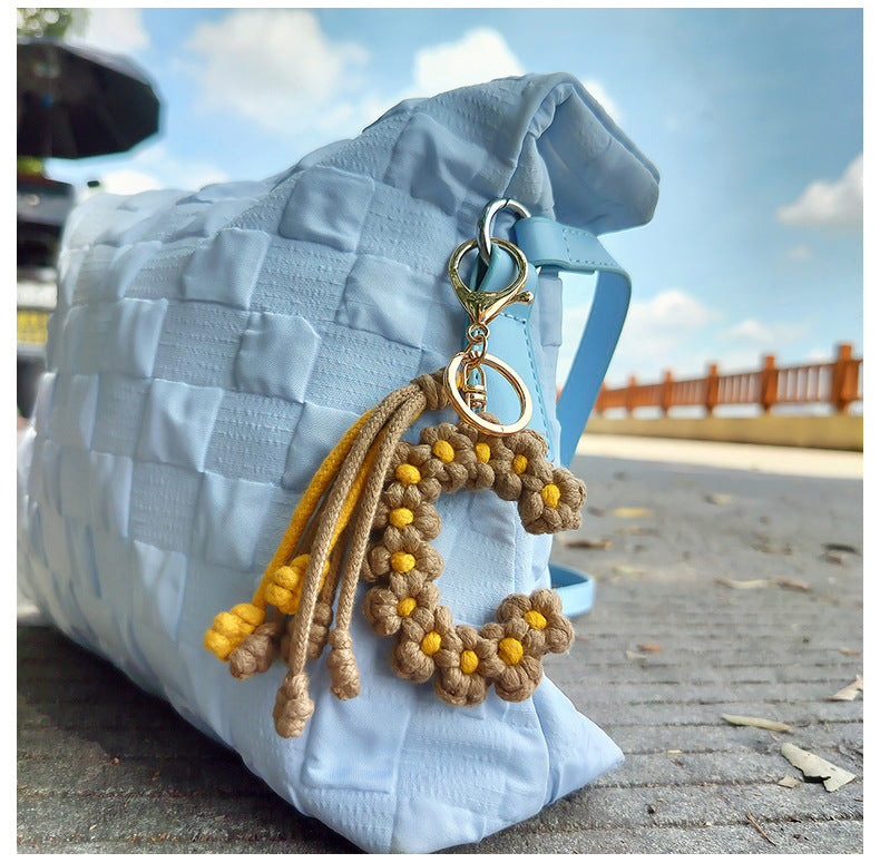 Cotton Boho Tassel Keychain Charm National Style Fashion Gift