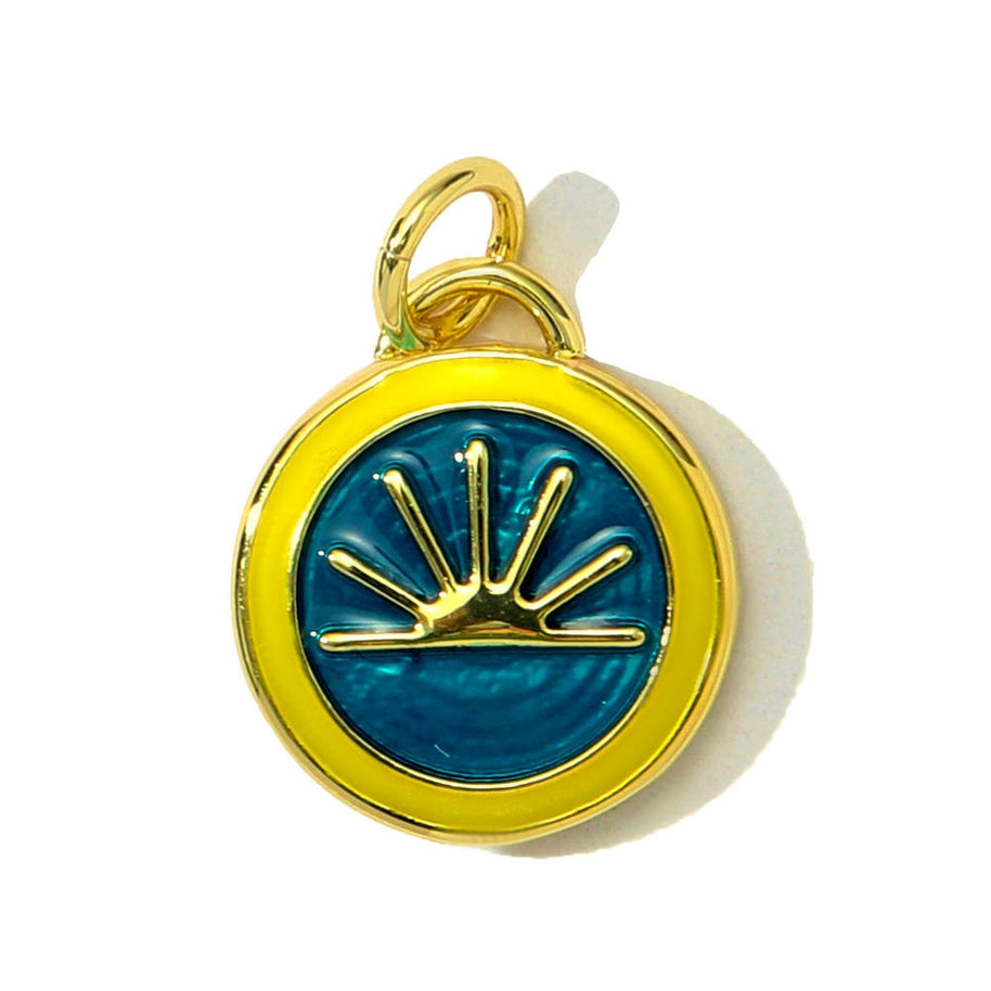 Coastal Shell Dolphin Pendant | Enamel Sea Life Love Charm