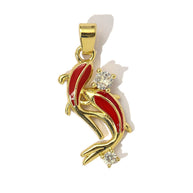 Lucky Koi Fish Pendant | Prosperity Ocean Shell Enamel Charm