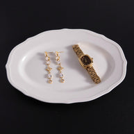 Stainless Zircon Earrings | Fringe Luxury | Hypoallergenic