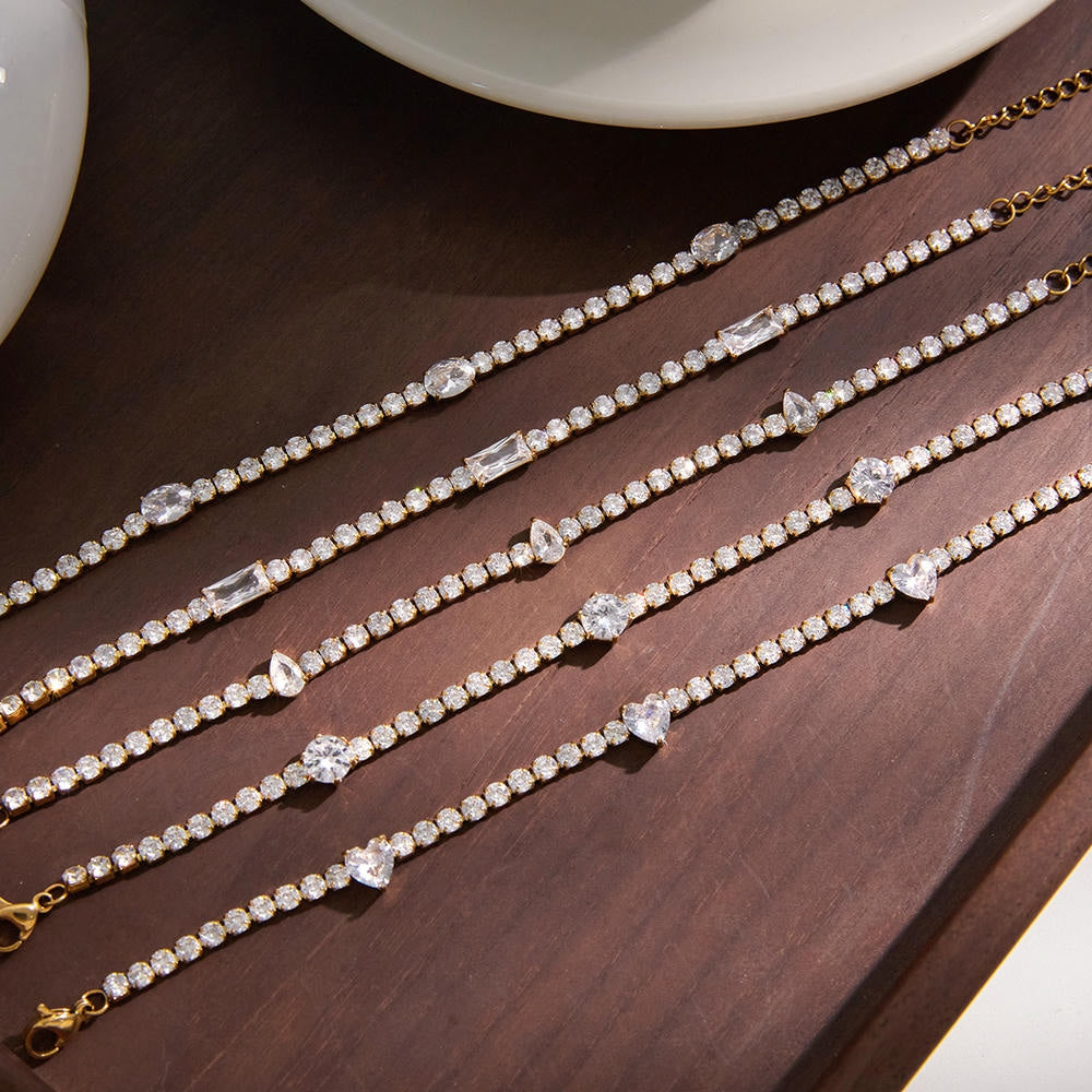 Sparkle Bracelet | Zircon Stainless Steel | Korean Style
