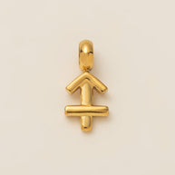 Personalized Zodiac Clog Charm 18K Gold JX26041206GK