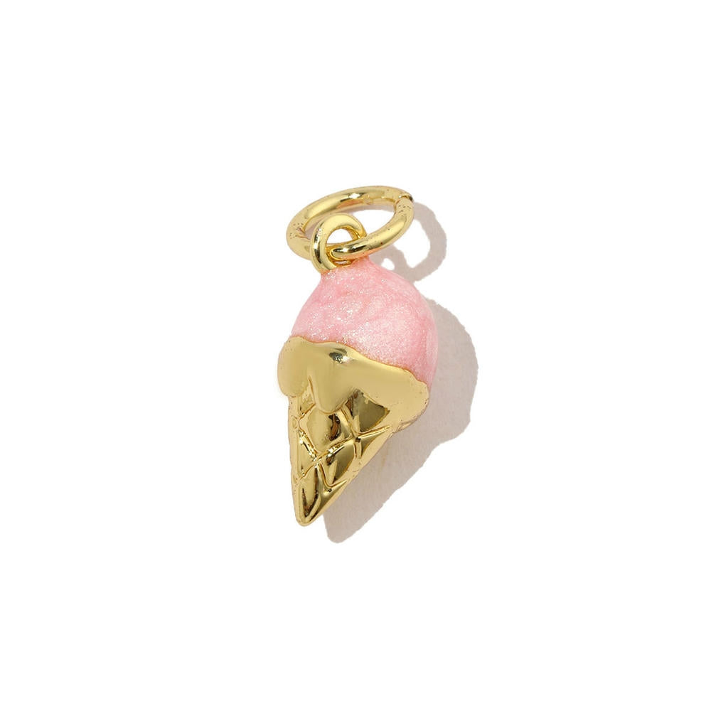 Ice Cream Candy Pendant | Enamel Mushroom Drop Charm