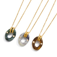 Original Resin Necklace | 18K Gold Plated Fade-Resistant