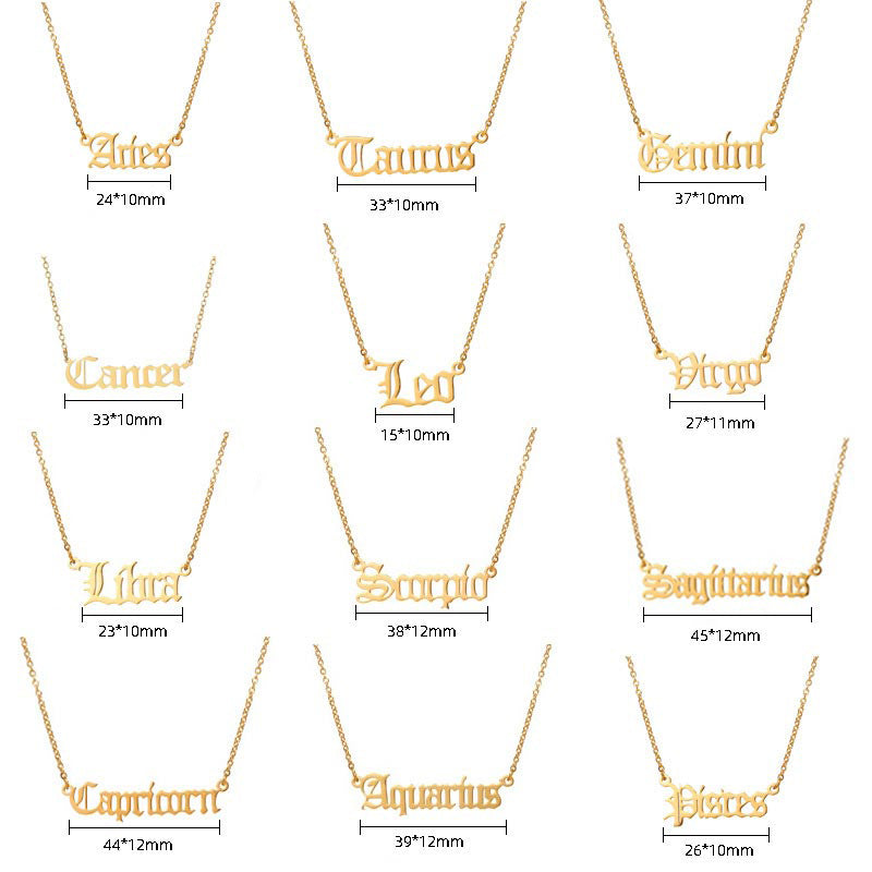 Letter Constellation Necklace