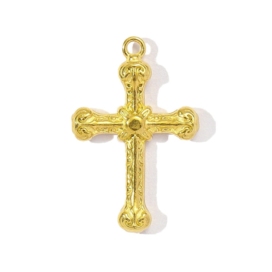 Sea Star Cross Pendant | French Sun Moon Love Steel Charm