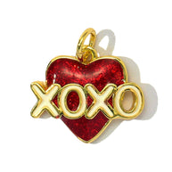 XOXO Rose Pendant | Popular Enamel House Lollipop Charm