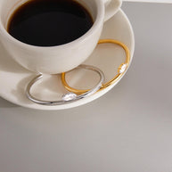 Zircon Bracelet | Open-Cuff Steel Non-Tarnish Women's Bangle