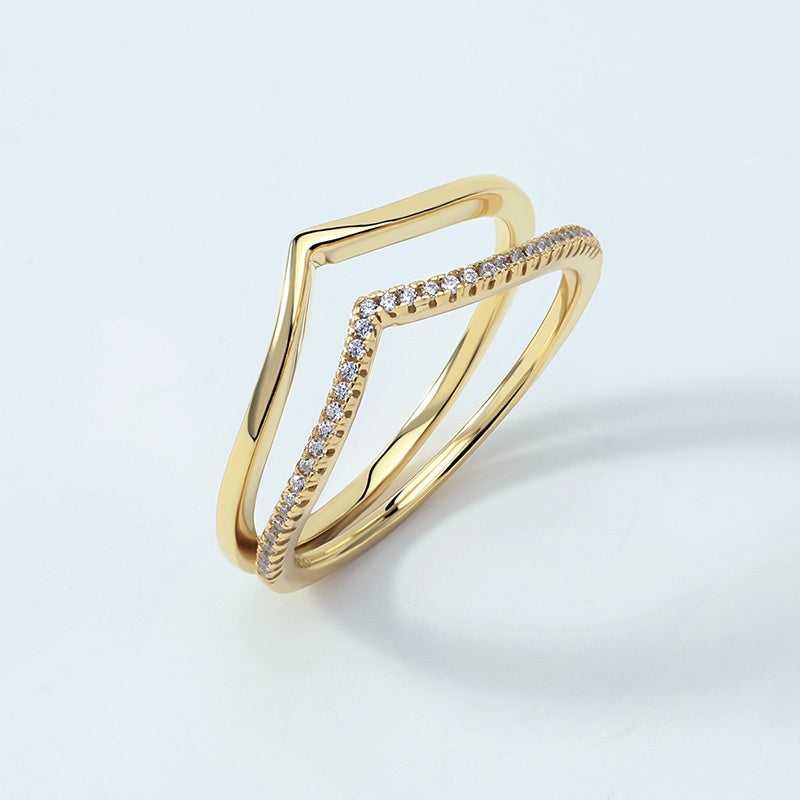 Wishbone Stacking Ring Set