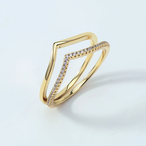 Wishbone Stacking Ring Set