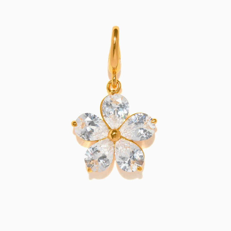 Stainless Steel Cherry Blossom flower Bag Charm Accessories