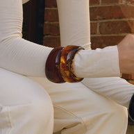 Resin Statement Cuff | Autumn Winter Fashion Wide Bangle