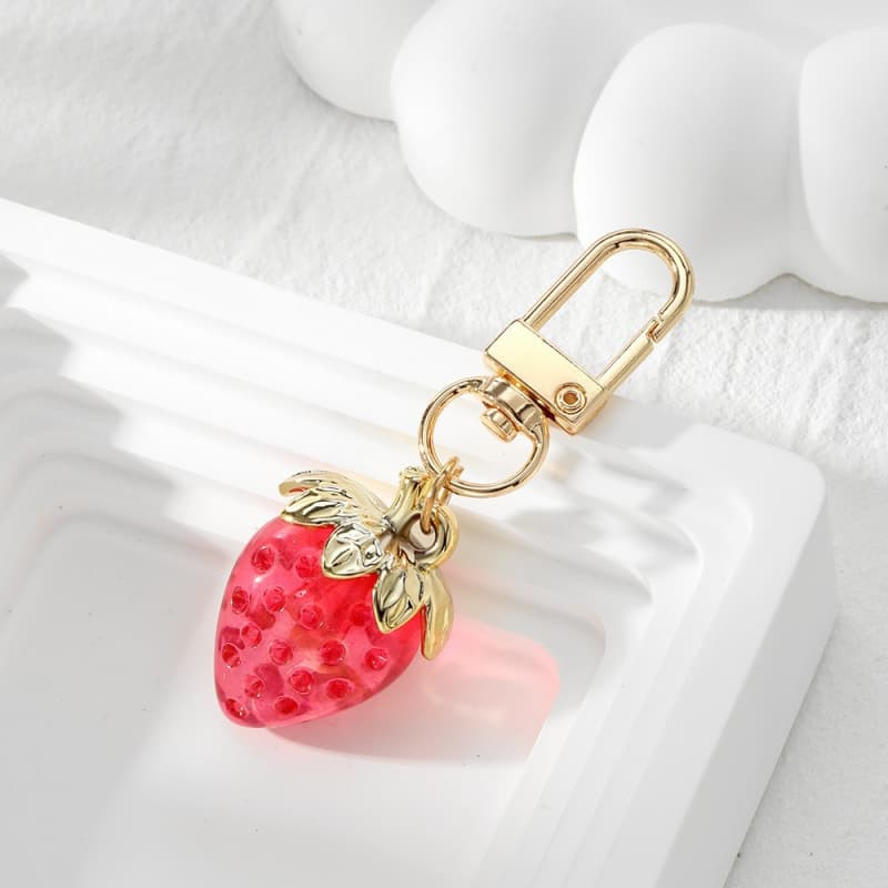 Sweet Strawberry Metal Keychain JAWSP1510034