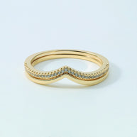 Wishbone Stacking Ring Set