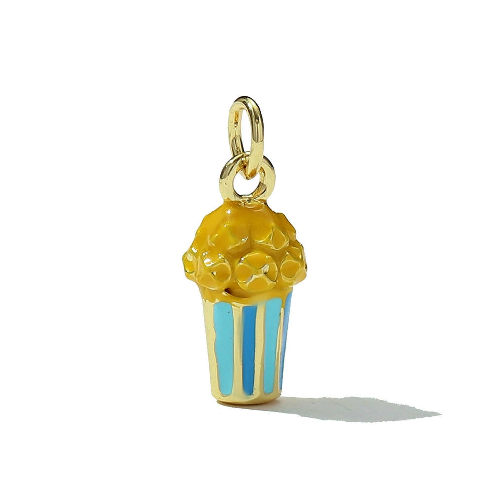 Burger Fries Pendant | Enamel Cocktail Hot Dog Charm