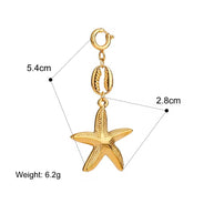 Stainless Steel Bikini Pendant Connector DIY 18K Gold Plated
