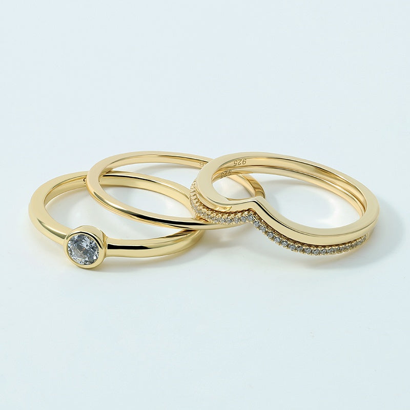 Wishbone Stacking Ring Set
