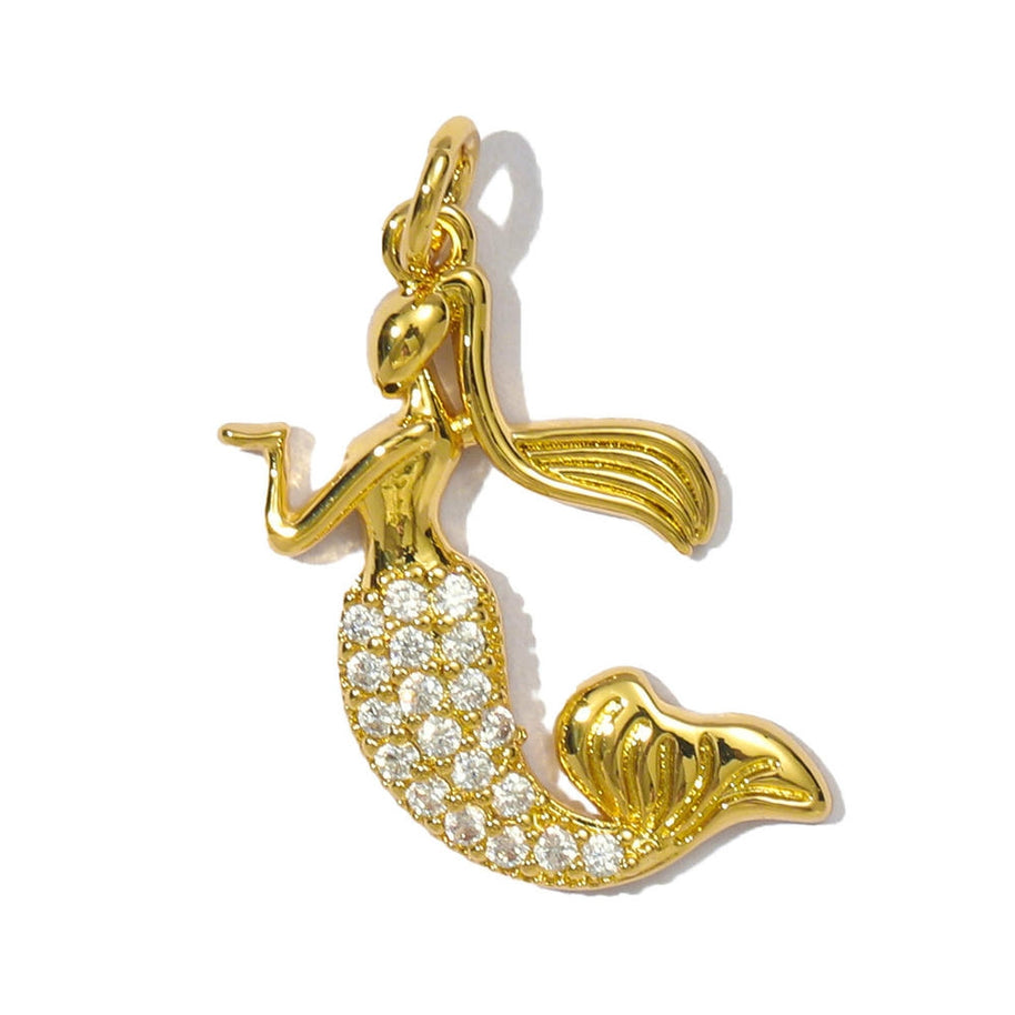 Mermaid Tail Pendant | Fantasy Butterfly Love Enamel Charm