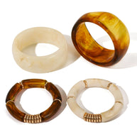 Resin Statement Cuff | Autumn Winter Fashion Wide Bangle