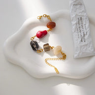 Artisan Bead Bracelet | Colorful Resin Statement Jewelry