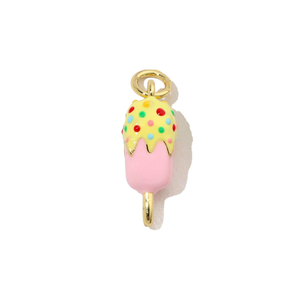 Ice Cream Candy Pendant | Enamel Mushroom Drop Charm