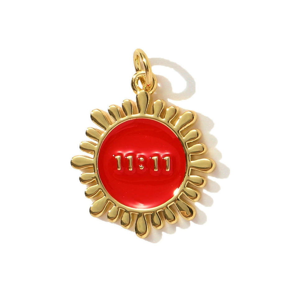 Angel Number 1111 Pendant | Enamel Flower Boot Fashion Charm