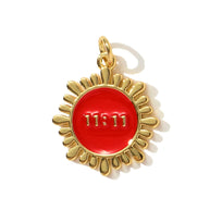 Angel Number 1111 Pendant | Enamel Flower Boot Fashion Charm