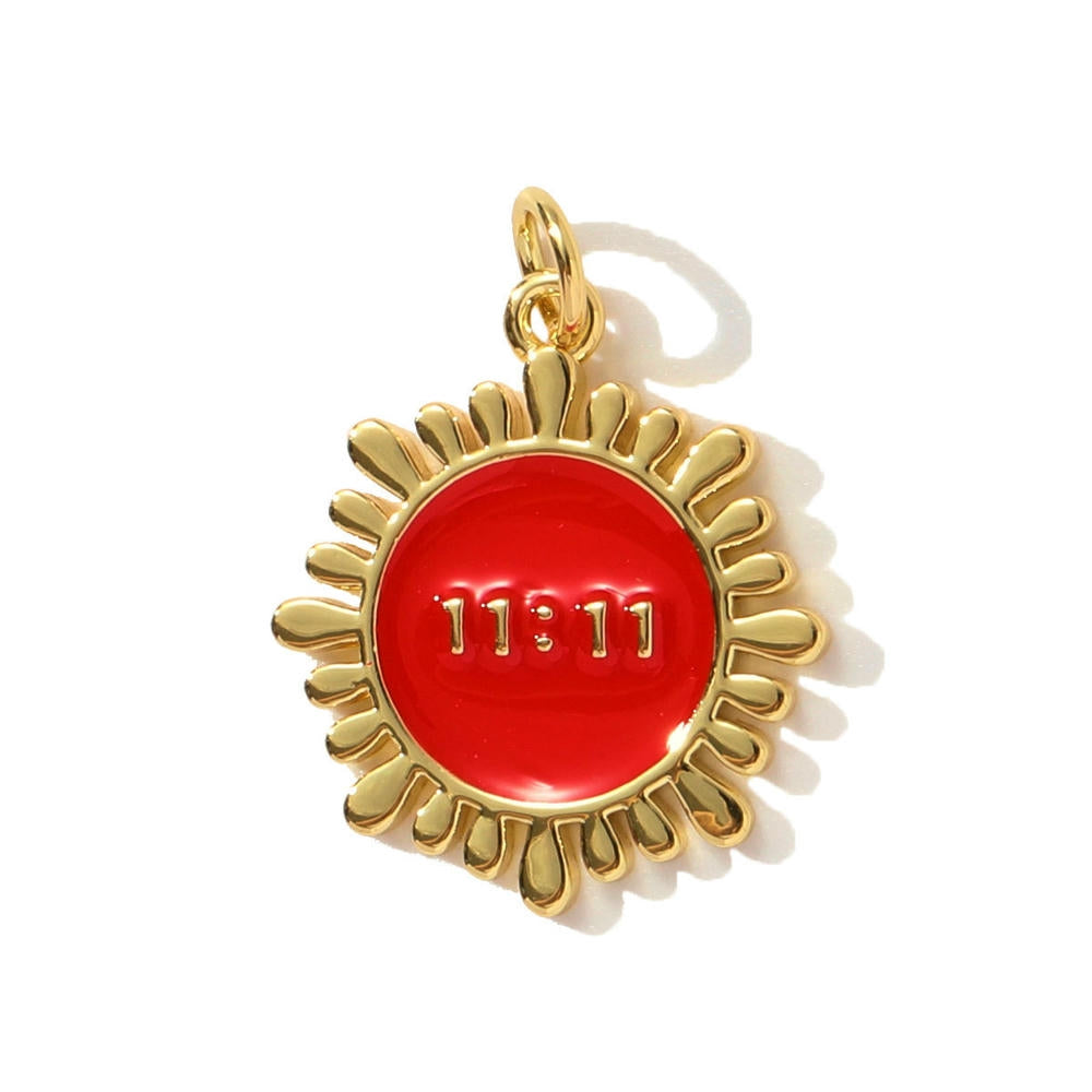 Angel Number 1111 Pendant | Enamel Flower Boot Fashion Charm