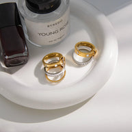 Stackable Rings Set | Multi-Ring Stainless | Korean Style