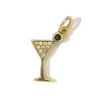 Colorful Wine Boot Pendant | Enamel Horseshoe Cowboy Charm