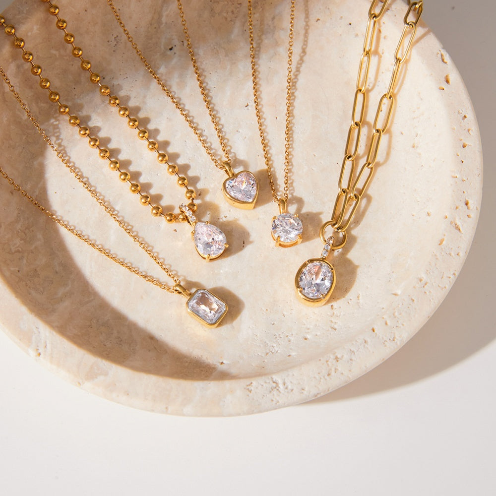 Zircon Necklace | Hypoallergenic Stainless | Luxury Choker