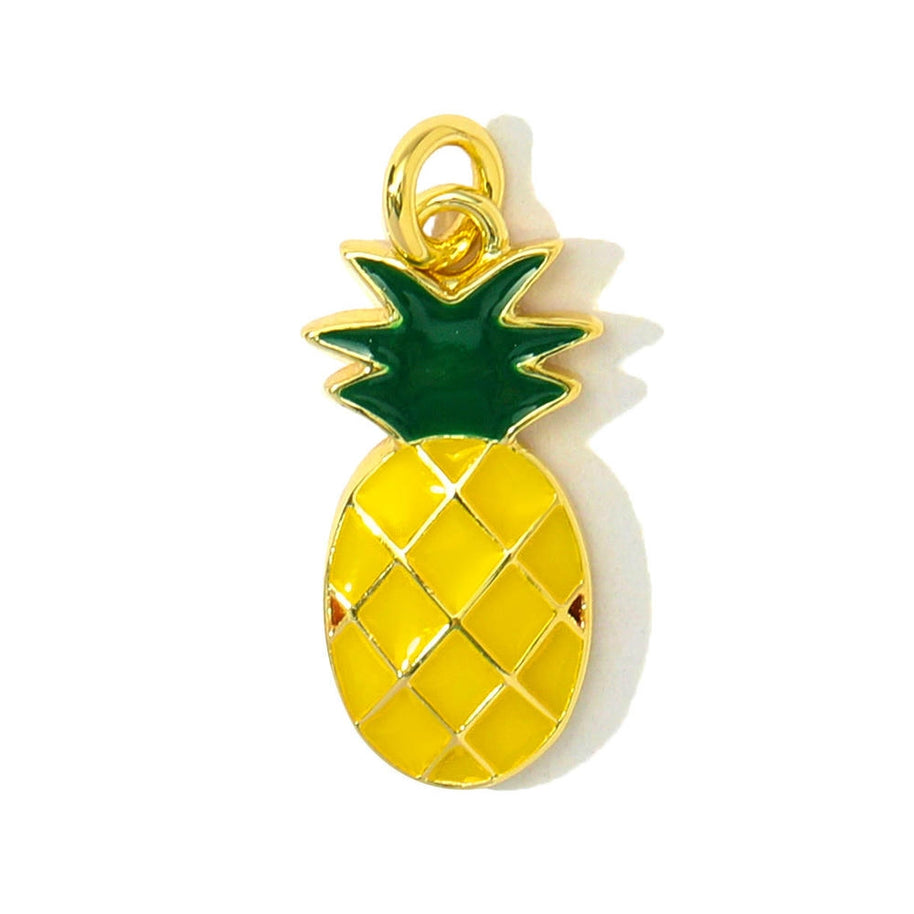 Cherry Grape Pendant | Zircon Inlay Enamel Fruit Drop Charm