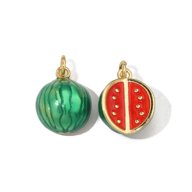 Watermelon Pendant | Lucky Four Leaf Clover Star Charm