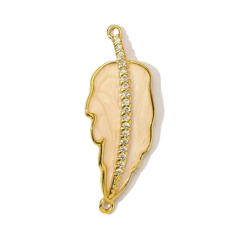 Cherry Blossom Pendant | Romantic Enamel Leaf French Charm