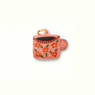 Colorful Pumpkin Bird Enamel Pendant 18K Gold Plated Women