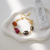 Artisan Bead Bracelet | Colorful Resin Statement Jewelry