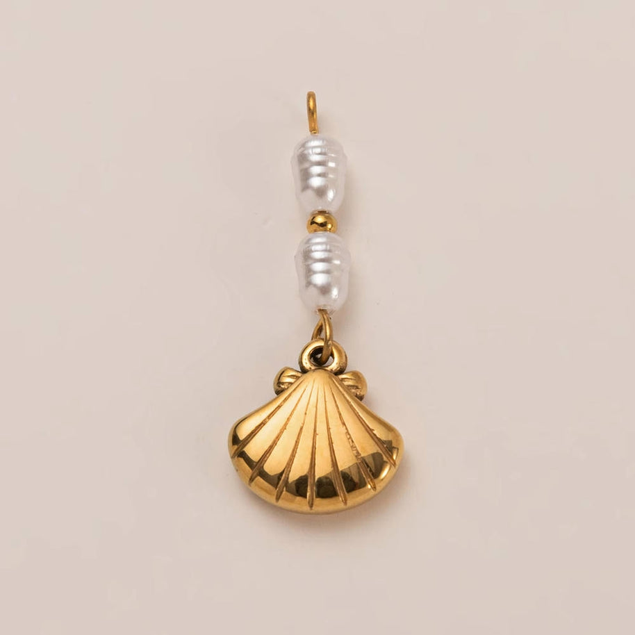 DIY Sea Creatures Pendant Steel 18K Gold Plated Women