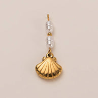 DIY Sea Creatures Pendant Steel 18K Gold Plated Women