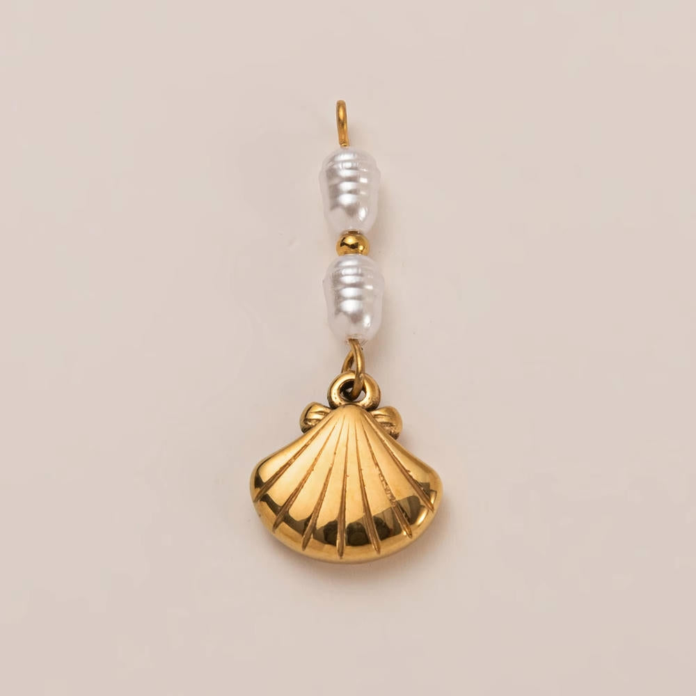 DIY Sea Creatures Pendant Steel 18K Gold Plated Women