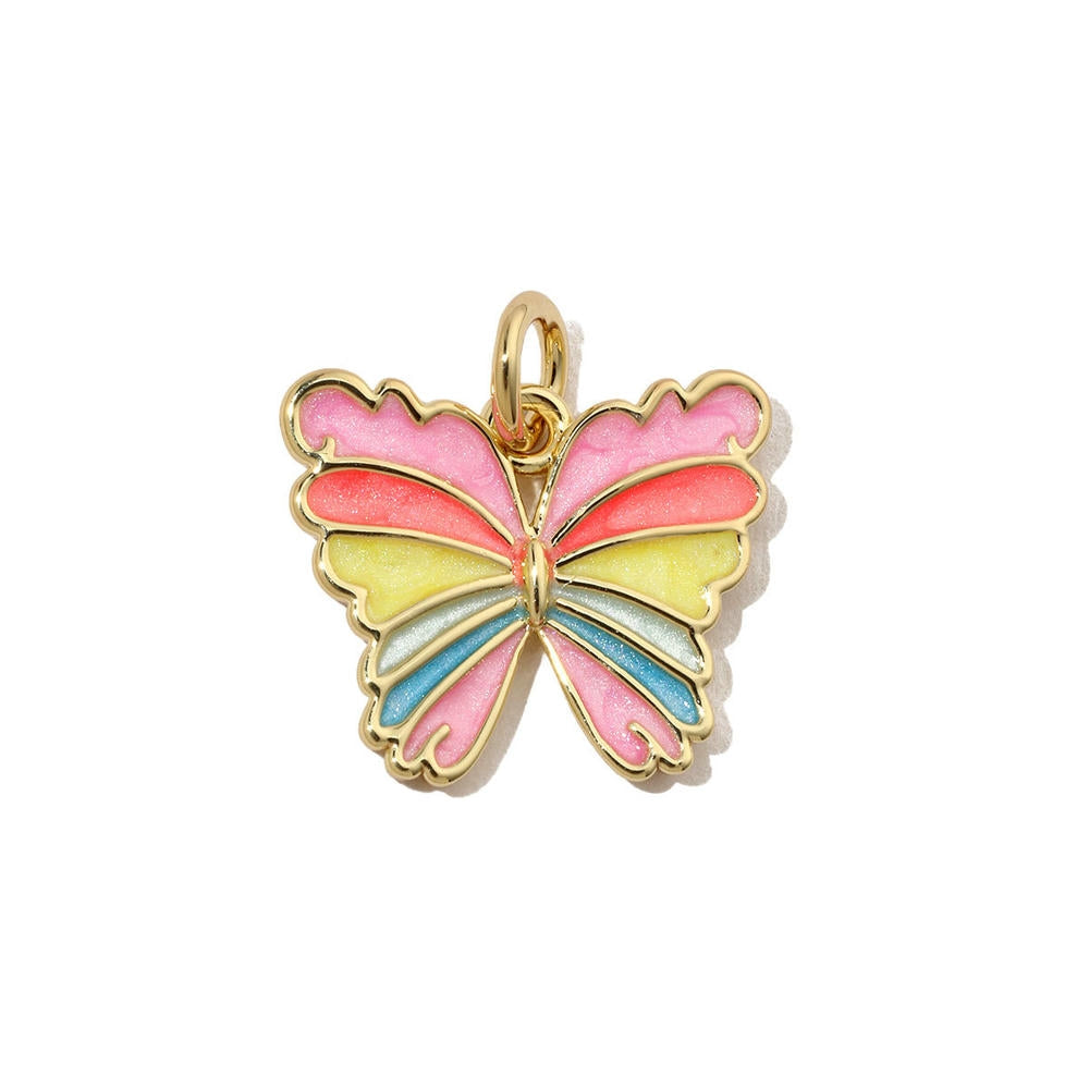 Butterfly Glove Pendant | Enamel Colorful Pepper Charm