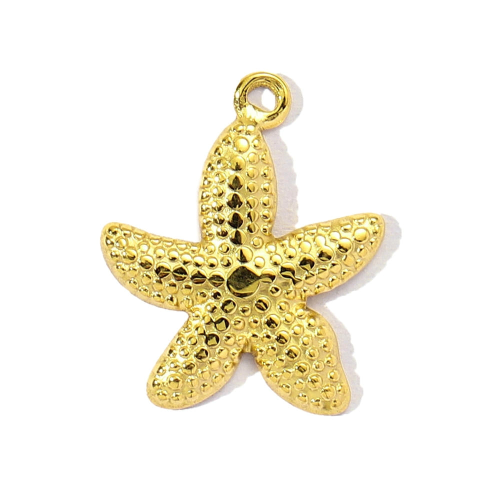 Sea Star Cross Pendant | French Sun Moon Love Steel Charm