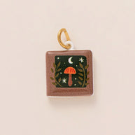 Colorful Pumpkin Bird Enamel Pendant 18K Gold Plated Women