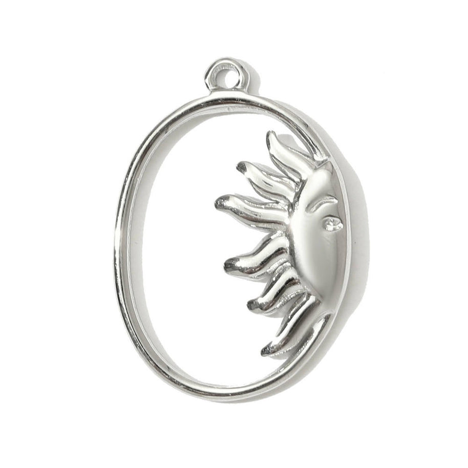 Mirror Heart Pendant | Modern Butterfly Wing Baseball Charm