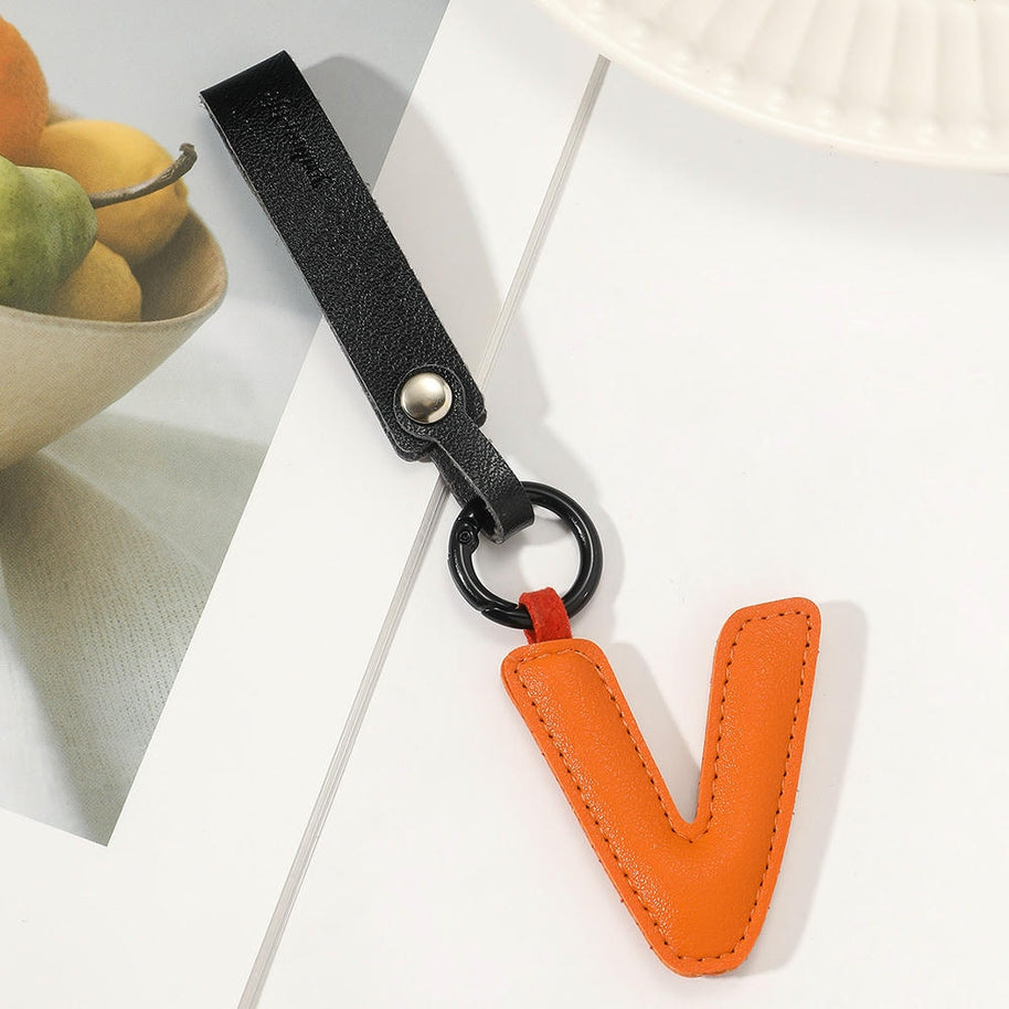 Letter Keychain | Leather Alphabet Pendant | Amazon Gift
