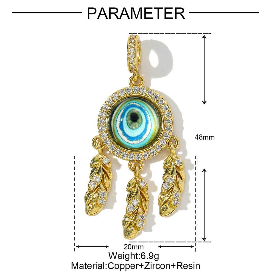 Dreamcatcher Eye Pendant | Zircon Poker Love Charm
