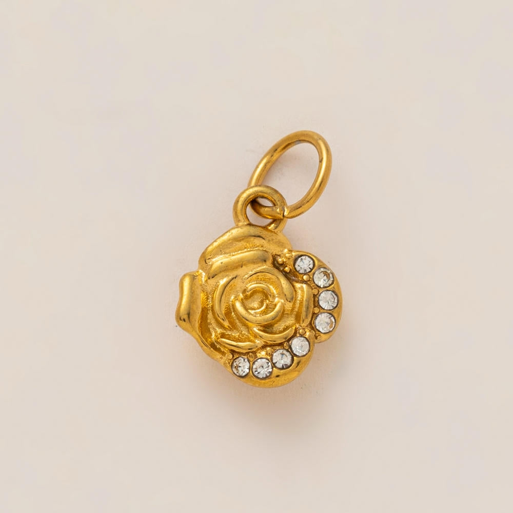 Bear Earphone Shoe Buckle 18K Gold Steel JX26041252GK