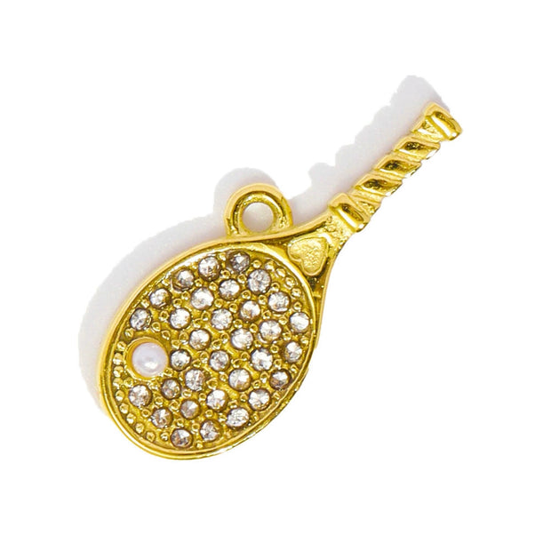 Tennis Racket Pendant | Sporty Chic Love Moon Star Charm